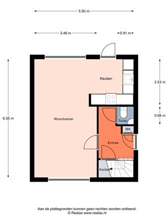 Floorplan - Kolkkamp 34, 3751 CZ Bunschoten-Spakenburg